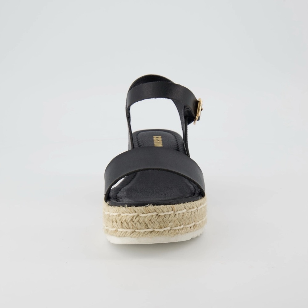 Cushionaire Melissa Platform Wedge Espadrille Sandals in Size 7.5 - Picture 3 of 13